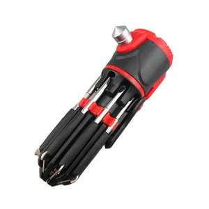 Herramienta de Emergencia Multifuncional para Vehículos con Juego de Destornilladores, Martillo de Emergencia, Linterna, Cortador de Cinturón de Seguridad para Coche, Regalo de Seguro - Product Image 1