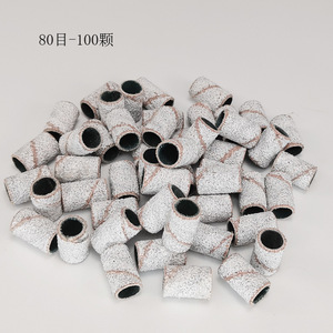 Kit de manucure et pédicure personnalisé de 100 pièces, enroulements de ponçage en papier de verre zébré coloré violet, gris, marron pour embouts de ponceuse à ongles - Product Image 3