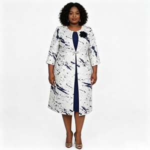 Elegant <b>Women's</b> 2-Piece Dress and <b>Jacket</b> Set for <b>Wedding</b> Guests Church or Formal Evening Events with Flattering Fit - Product Image 3