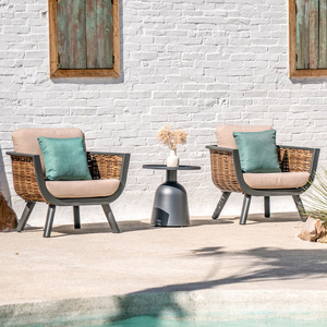 Hot Selling Garden Furniture Lounge Set Villa Leisure Pe <b>rattan</b> Aluminum Alloy <b>Sofa</b> Outdoor Lounge Sectional <b>Sofa</b> Furniture Set - Product Image 4