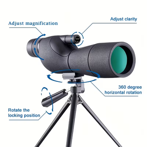 25-75x60 Taschen-Monokular-Teleskop aus Kunststoff mit <span class=keywords><strong>8</strong></span>-Feld-Sichtfeld, HD BAK4, mehrfach beschichtet, IPX5 wasserdicht, für Vogelbeobachtung und Reisen - Product Image 2