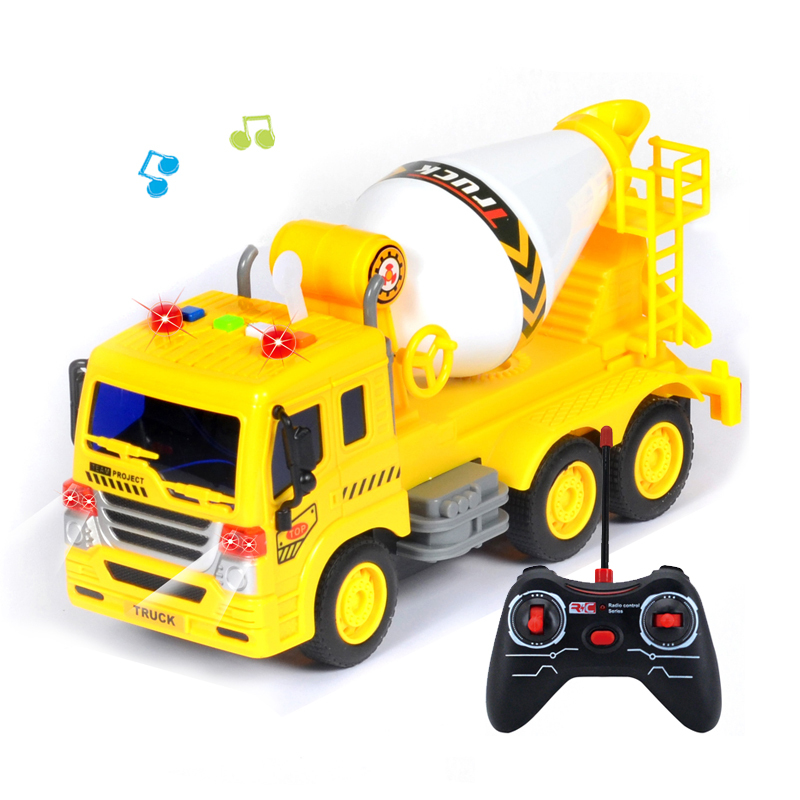 Noir - Modèle de véhicule d'ingénierie pour enfants, jouet de camion de