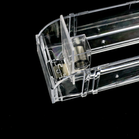 Étagère de présentation automatique à ressort pour paquets de cigarettes et tabac, avec séparateur magnétique, système de rangement à compartiments, poussoir d'étagère