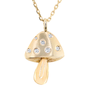 Colgantes Finos con Forma de Hongo Mágico de Circonita Cúbica Arcoíris al por Mayor de Fábrica para Mujer - Product Image 2