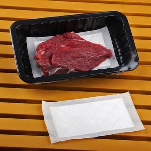 Vente en gros de tampons absorbants jetables de haute qualité 160*100mm, tampons absorbants d'eau pour l'emballage et la conservation de la viande - Product Image 5