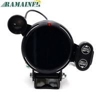 Tachometer RPM 80MM, alat pengukur RPM kecepatan tinggi Motor Stepper 7 warna 0-11000 RPM Meter dengan lampu Shift dan peringatan Puncak