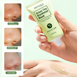 Masque exfoliant BIOAQUA au thé vert bio pour le visage et le nez, élimine les points noirs - Product Image 5