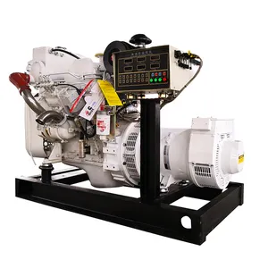 Generador de Diesel eléctrico marino, conjunto de alta calidad para barco y barco, 30 KW, 40 KW, 50 KW, con motor marino Cummins