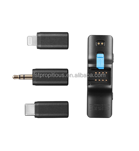 BOYALINK2 3 in 1 Wireless Lavalier Microphone Dual Channel Plug-play Noise Cancelling Lapel Mic For Smartphone Camera Video