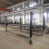 CE 8000lb 9000lb 11000lb Pont élévateur de stationnement à 4 poteaux, mobile, portable, avec déverrouillage manuel et électrique, verrou de sécurité multi-niveaux et roulettes