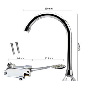 MCBKRPDIO-grifo comercial de latón con válvula de pedal, montaje en el suelo, para laboratorio médico o Hospital - Product Image 1