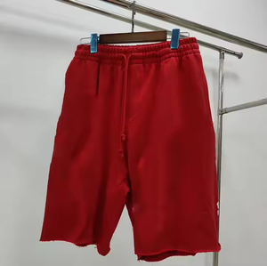 Haute qualité poids lourd 100% coton bouffée impression Streetwear décontracté Shorts pantalons hommes pantalons de survêtement motif respirant - Product Image 4