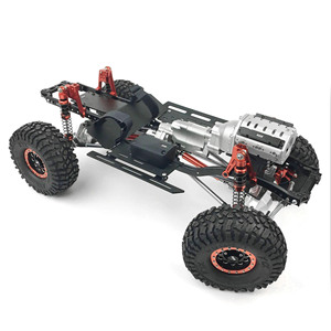 KYX 1/10 Xe Điều Khiển Từ Xa Bánh Xích Điều Khiển Từ Xa Cân Bằng Nhôm Điều Khiển Từ Xa Động Cơ <span class=keywords><strong>V8</strong></span> Hộp Số Truyền 2 Tốc Độ Cho Axial SCX10 II 90046 - Product Image 6