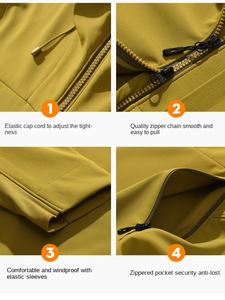 <span class=keywords><strong>Pull</strong></span> cardigan chaud à coquille souple pour hommes et femmes pour l'hiver nouveau printemps imperméable coupe-vent extérieur <span class=keywords><strong>alpinisme</strong></span> Camping fermeture éclair - Product Image 4