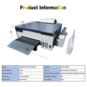新到货快速XP600白色墨水DTF Tshirt打印机爱普生A4 L8050/L8058/L805卷式底膜机，带头部墨水混合功能 - Product Image 2