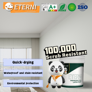 <span class=keywords><strong>Peinture</strong></span> à l'émulsion <span class=keywords><strong>acrylique</strong></span> ETERNI Professional Supply, à base d'eau, écologique, texturée, <span class=keywords><strong>peinture</strong></span> murale de qualité supérieure, <span class=keywords><strong>peinture</strong></span> <span class=keywords><strong>latex</strong></span> 5 en 1 - Product Image 1