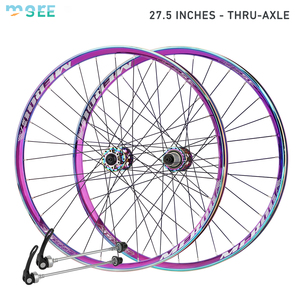 Juego de ruedas de bicicleta de <span class=keywords><strong>carretera</strong></span> SeeMore con liberación rápida/<span class=keywords><strong>eje</strong></span> <span class=keywords><strong>pasante</strong></span>, <span class=keywords><strong>rueda</strong></span> de velocidad de aleación de aluminio, montaje de llanta, sistema de freno de <span class=keywords><strong>disco</strong></span> - Product Image 3