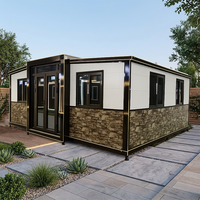 Rumah Kontainer Ekspansiabel Kustom Modular Prefabrikasi Villa Mewah Hunian Cepat Pasang Bangunan Struktur Baja