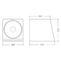 Subwoofer de voiture SW200A avec bobine simple/double, cône en papier DC et contour en mousse pour systèmes audio et haut-parleurs automobiles