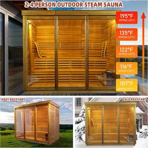2-8 شخص مخصص هيملوك كندي/ساونا بخار حمراء خارجية - Product Image 2
