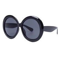 Lunettes de Soleil Rondes Personnalisées Populaires Protection Solaire Style Rétro Polyvalentes