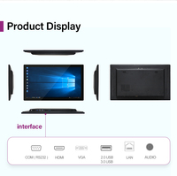 Écran tactile PCAP mural 32 43 49 55 65 pouces avec panneau d'affichage, PC intégré avec fente OPS, entrée HDMI et port tactile USB pour événements