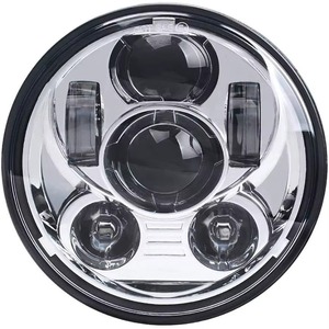 Faro Anteriore Rotondo a LED per Moto X48 Dyna 883 1200 R 750 e <span class=keywords><strong>Benda</strong></span> 250 - Lampada di Modifica Retrò - Product Image 1