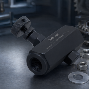 วาล์วควบคุมการไหลแบบทางเดียว KC Hydraulic รุ่น KC-02 KC-03 KC-04 ท่อเหล็กคาร์บอนแรงดันสูง - Product Image 2