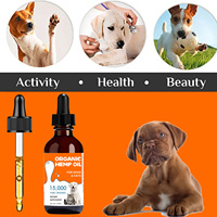 Vente chaude huile de chanvre bio pour animaux de compagnie pour le soulagement de la douleur allergie immunité séparation anxiété chien chat supplément gouttes