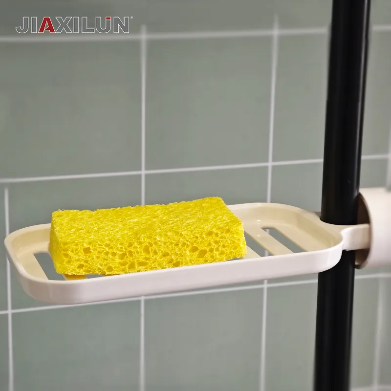 Spugna staccabile in plastica lavello da cucina e rubinetto da bagno di scolo scatola di immagazzinaggio del Caddy con depuratore appesi e rastrelliere