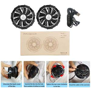 Zomer Nieuwe Airco Kleding Werknemer Koelventilator Jack Afneembare Mouwen Airco Jas Met 2 Fans - Product Image 3