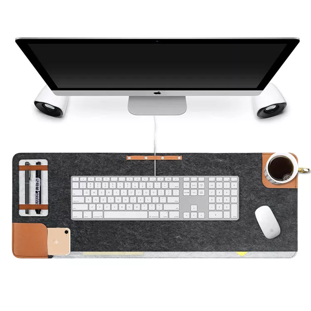 Custom Desk Mat Extended Gaming Mouse Pad Felt Desk Mouse Pad for Office