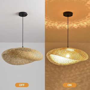 <span class=keywords><strong>Lampada</strong></span> a Sospensione in Rattan per Tavolo da Pranzo, Lampade Artigianali in <span class=keywords><strong>Vimini</strong></span>, <span class=keywords><strong>Lampada</strong></span> Pendente in Rattan, <span class=keywords><strong>Lampada</strong></span> Intrecciata in Bambù - Product Image 5
