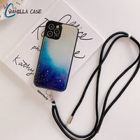 Coque de téléphone portable liquide en TPU écologique pour iPhone 11 12 13 14 17 18 19 Pro Max avec chaîne de cou – Accessoire à bas prix