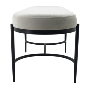 Panca in Velluto per Ingresso, Design Elegante Imbottito, Pouf Contemporaneo per Corridoio o Fondo Letto - Product Image 3