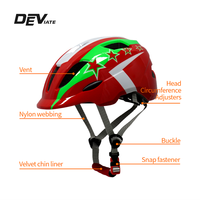 Casque de vélo toutes saisons en matériau PC réglable Design mignon pour adultes et enfants Équipement de sécurité pour l'équitation