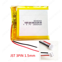 Enerforce OEM 3.7v Lithium Polymère Batterie 1800mah 804040 Pouch Rechargeable pour Jeux Portables Joueurs