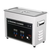 Pembersih Ultrasonik Profesional 4.5L Baru 180W Layar Digital Pembersih Air Dingin Tangki Kaca/Keramik/Logam untuk Jam Tangan Pisau Cukur
