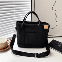 Sac fourre-tout en toile écologique à fond large OEM ODM, entièrement doublé, pour femme, style vintage, look parisien, avec fermeture éclair discrète sécurisée