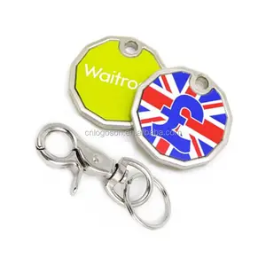 The G button removable token keyring UK souvenir promotion Shopping Token gifts keychain