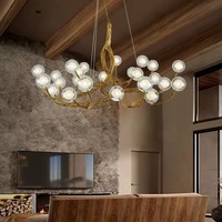 Luminaire suspendu LED pour îlot de cuisine BGST, décoration intérieure, lampe suspendue pour restaurants, bars, style nordique moderne, lustre en verre de luxe