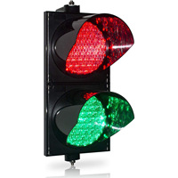 Feux de signalisation routière LED en aluminium Guangan, feux clignotants rouges/jaunes/verts, sécurité routière, avertissement pour les trottoirs, alimentation solaire/AC