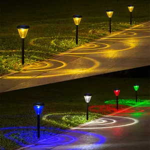 Luci multicolori IP65 impermeabili a energia solare RGB LED giardino Patio cortile lampada luci