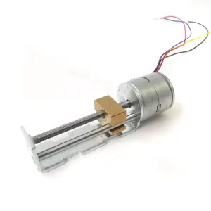 Motor de passo de peça de robô de ímã permanente de 20 mm parafuso de condução de movimento de trilho de guia linear Samsr mini