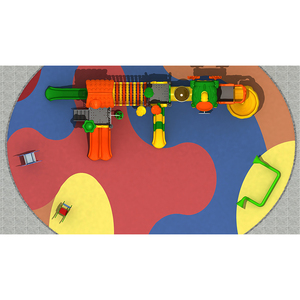 Ensemble de toboggans de terrain de jeu extérieur améliore la coordination physique stimule l'esprit d'aventure et favorise l'apprentissage ludique - Product Image 3