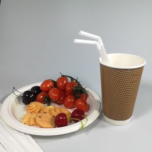 Pailles à boire jetables en PLA compostables, écologiques, biodégradables, avec logo imprimé, pour la maison, le bar, les fêtes - Product Image 5