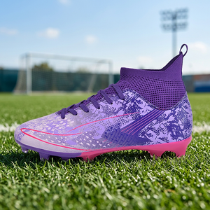 Botas de Fútbol Unisex ZYDAR SPORTS 2026, Diseño Moderno, Tobillo Alto, para Entrenamiento al Aire Libre, Suela de TPU, Parte Superior de PU, Forro de Malla, Primavera Verano - Product Image 3