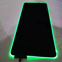 800x300 Design personnalisé Lumineux RGB LED Base en caoutchouc Tapis de jeu Tapis de souris plat Tapis de souris de jeu Rgb Led Tapis de souris