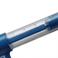 Seringues automatiques en plastique et acier TPX de 10 ml et 20 ml pour l'injection vétérinaire, adaptées aux bovins, ovins, porcins et volailles.