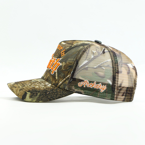 Gorra Deportiva <span class=keywords><strong>de</strong></span> 5 Paneles para Caza <span class=keywords><strong>y</strong></span> Pesca, Camuflaje RealTree, Gorra Trucker <span class=keywords><strong>de</strong></span> <span class=keywords><strong>Malla</strong></span> con Bordado 3D - Product Image 2